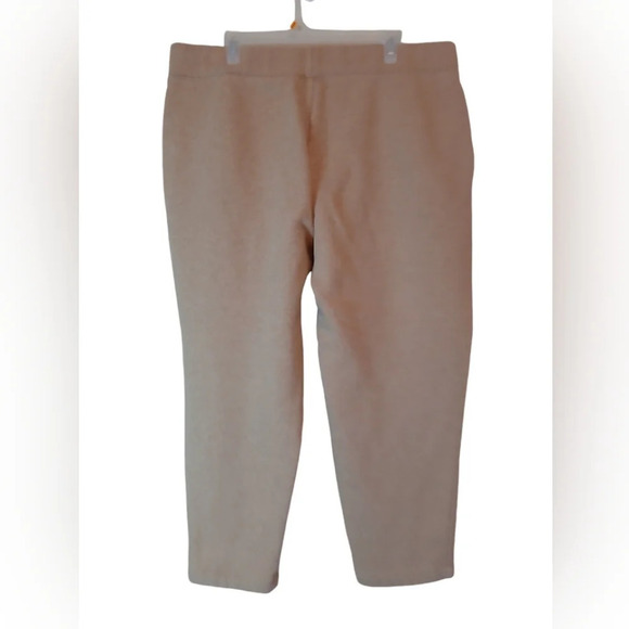 Lands' End  Women's Sweatpants size large petite tan color - Picture 3 of 4